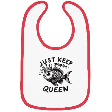 Discover Motivational Queen Fish Bibs