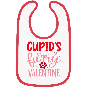 Discover Cupid s furry valentine Bibs