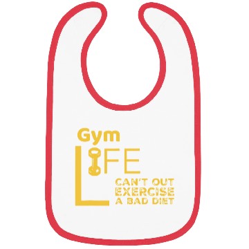 Discover Gym Rat Bad Diet Exercise Bibs