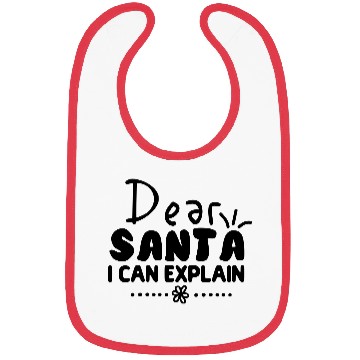 Discover Dear Santa I Can Explain Bibs
