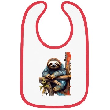 Discover beautiful animal Sloth Bibs