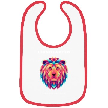Discover Black Purple Illustrative Lion Bibs