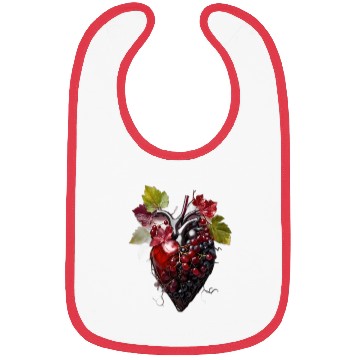Discover Default Human heart made with wine and red grape Bibs