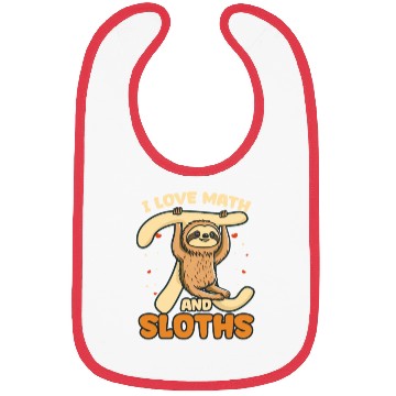 Discover Pi Day I Love Math And Sloths Bibs