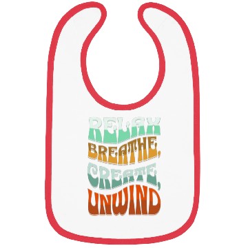 Discover Relax, breath, Create, Unwind Bibs