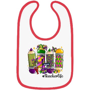 Discover mardi gras teacher life Bibs