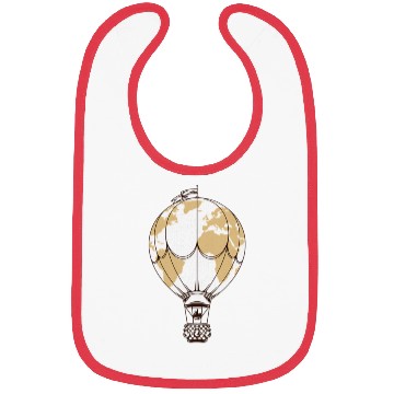 Discover Air Balloon World Adventures Bibs