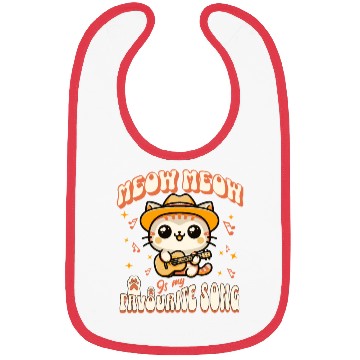 Discover Cat With Guitar Bibs