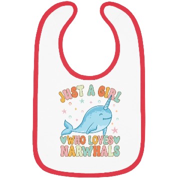 Discover Narwhal Girl Narwhal Lover Bibs