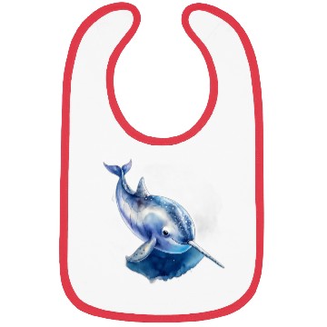 Discover Narwhal Whale Bibs