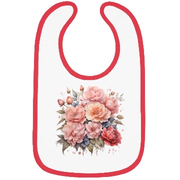 Discover Default Watercolor flower drawing Bibs