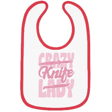 Discover Crazy Knife Lady Hobby Knife Collector Bibs