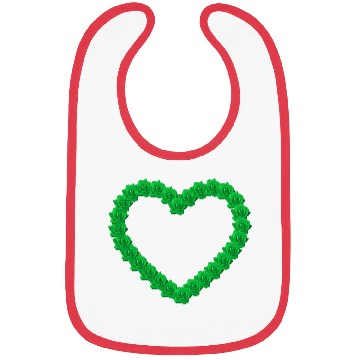 Discover Green Heart Roses Bibs