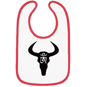 Discover Wild yak skull with Tibetan inscriptions Bibs
