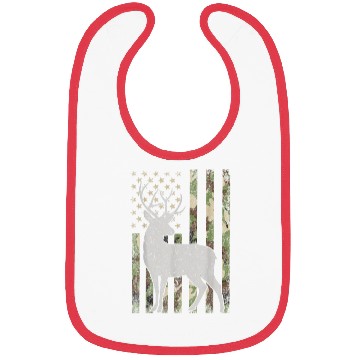 Discover Camo USA Flag Deer Elk Bibs