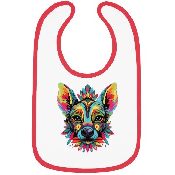 Discover Watercolor Colorful Peruvian Inca Orchid Bibs