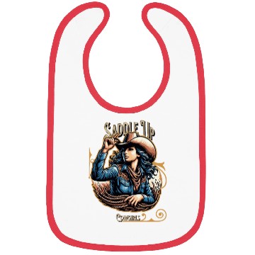 Discover Saddle Up Cowgirls Bibs