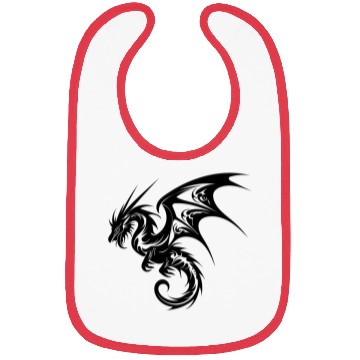Discover Flying Dragon In Tattoo Style Bibs