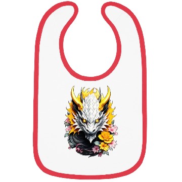 Discover yellow dragon Bibs
