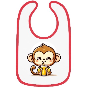 Discover Monkey Business: Banana Juice Break Bibs