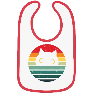 Discover Retro Cat, Cat Lover, Cat Owner, Cute Cat Bibs