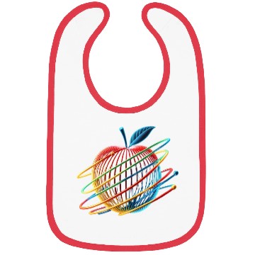 Discover Colorful Orbital Apple Bibs