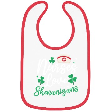 Discover St Patricks Day Nurse Nurses Love Shenanigans Bibs