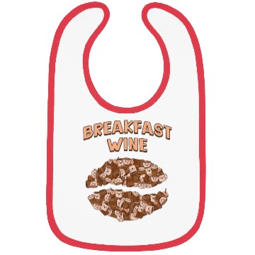 Discover Breakfast Wine Coffee Lover Wine Lover Caffeine Ch Bibs