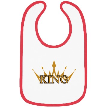 Discover KING,her king Bibs