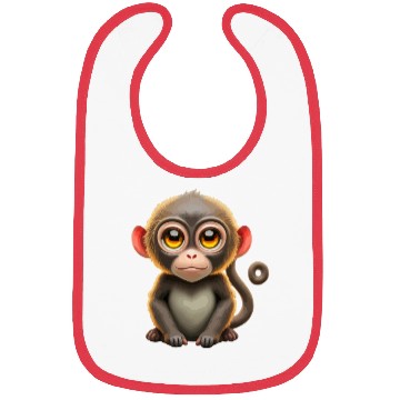 Discover Cute Monkey animal Bibs