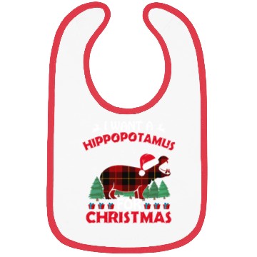 Discover I Want A Hippopotamus For Christmas Bibs