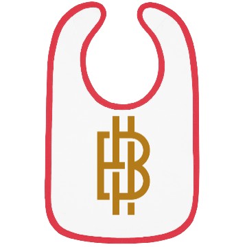 Discover Bitcoin Logo Gold Bibs