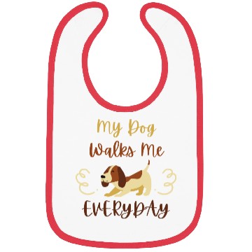 Discover Brown Typography Quotes Dog Lover Bibs