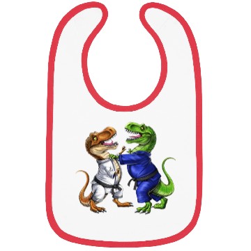 Discover T-Rex Dinosaur Jiu-Jitsu Wrestlers Bibs