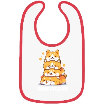 Discover Corgi Mom Dad Corgi Squad Bibs