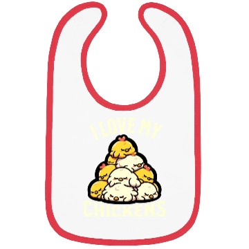 Discover I Love My Chickens Bibs