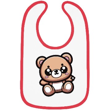 Discover Cute Kawaii Teddy Bear 1 Bibs