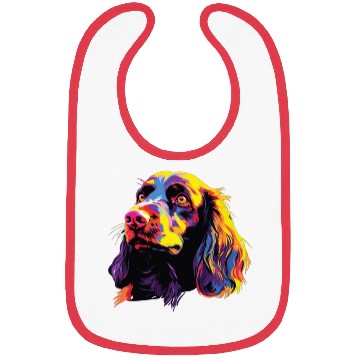 Discover Watercolor Colorful Boykin Spaniel Bibs