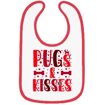Discover Pugs & kisses Bibs