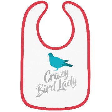 Discover Crazy Bird Lady Bibs