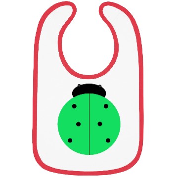 Discover green ladybug Bibs