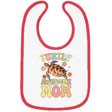 Discover Groovy Turtle Lover Mom Bibs