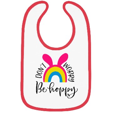 Discover dont worry be hoppy.happy spring. EASTER Stickers Bibs