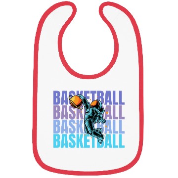 Discover Astronaut Dunking Basketball Creative Illustration Bibs