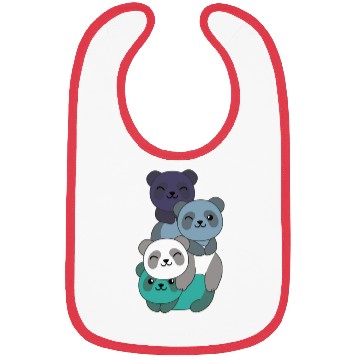 Discover Oriented Aroace Flag Pride Lgbtq Cute Panda Bibs