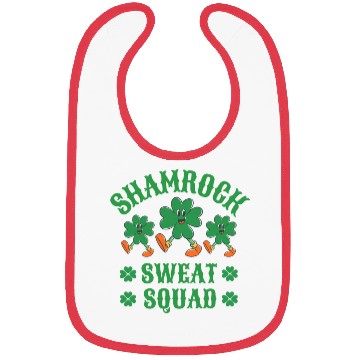 Discover Shamrock Sweat Squad Workout Funny Bibs