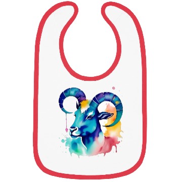 Discover Color splash zodiac: Capricorn Bibs