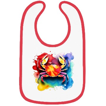 Discover Color splash zodiac: Cancer Bibs