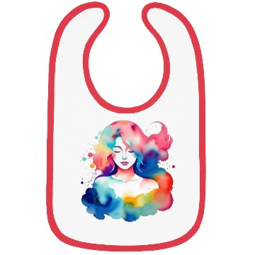 Discover Color splash zodiac: Virgo Bibs