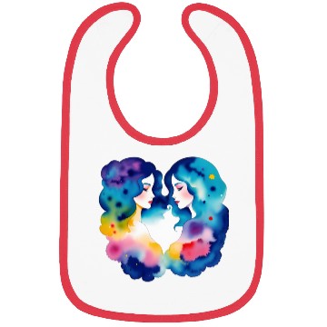 Discover Color splash zodiac: Gemini Bibs